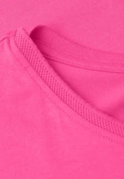 Shirt met boothals en decoratief detail