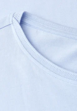 Shirt met boothals en decoratief detail