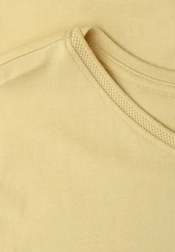 Shirt met boothals en decoratief detail