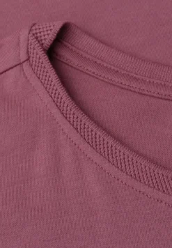 Shirt met boothals en decoratief detail