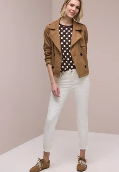 Shirt met boothals en print