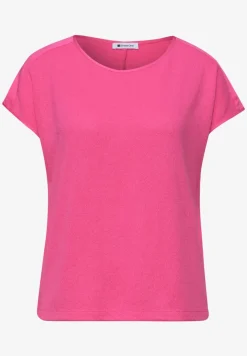Shirt met boothals en schouderdetails