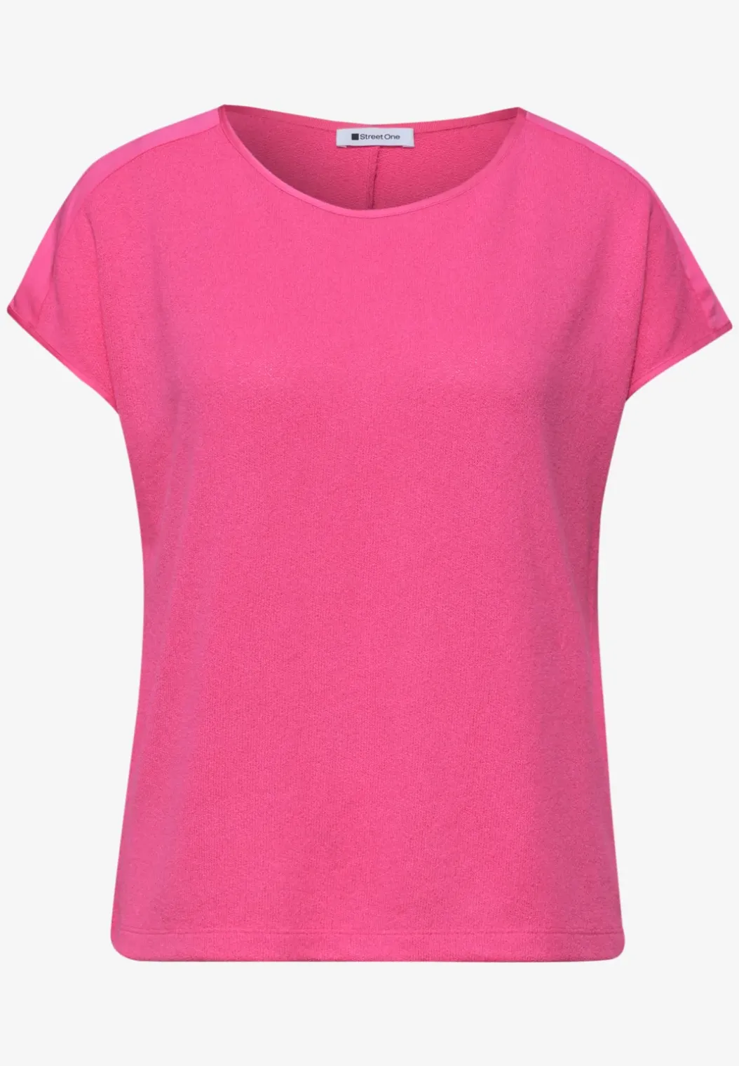 Shirt met boothals en schouderdetails