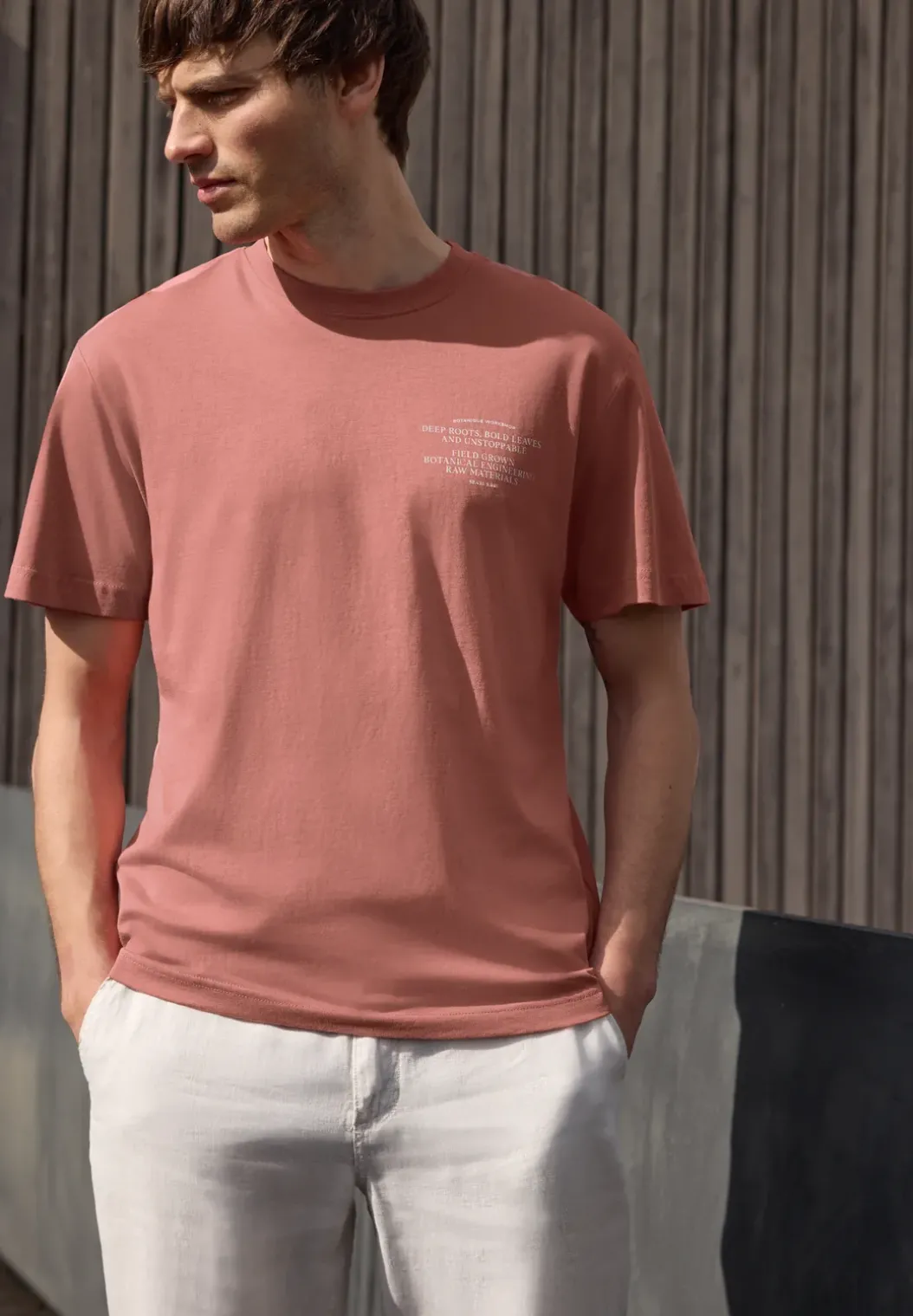 Shirt met borstprint