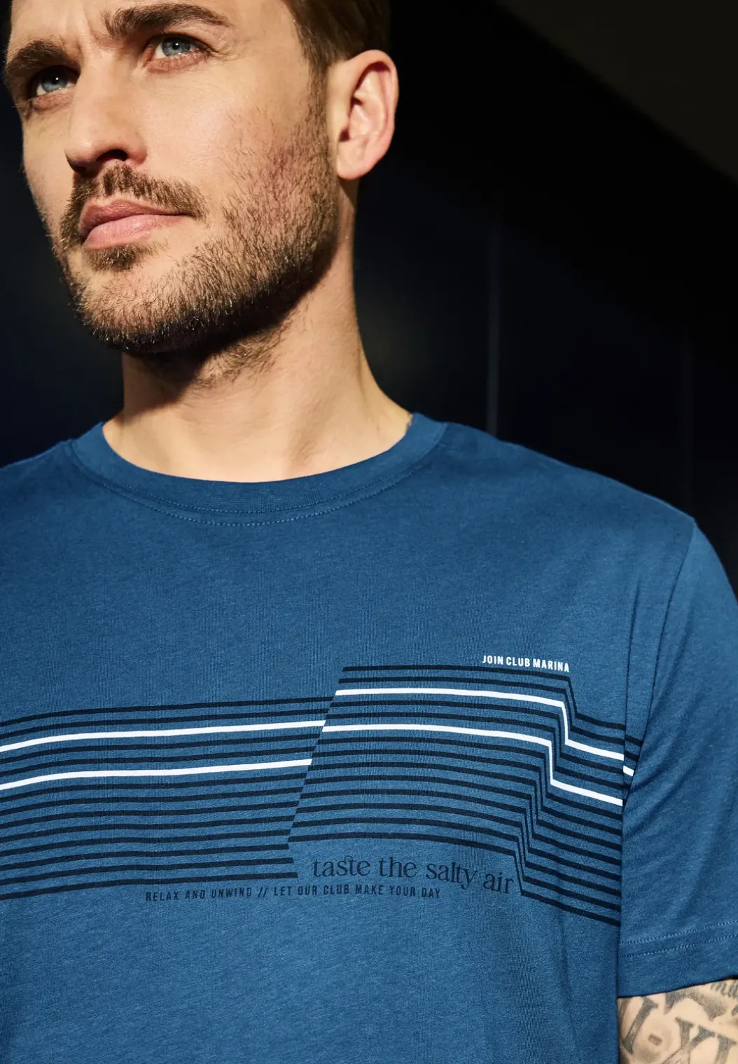 Shirt met borstprint