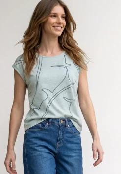 Shirt met burn-out look