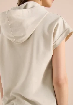 Shirt met capuchon en printdetail