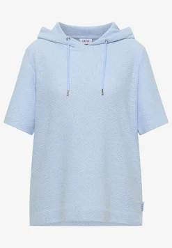 Shirt met capuchon en textuur