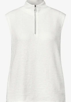 Shirt met col en ritssluiting
