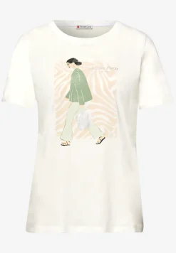 Shirt met deelprint