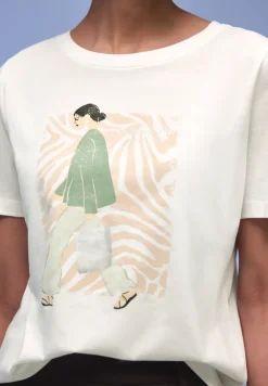 Shirt met deelprint