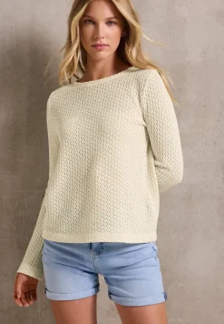 Shirt met gebreide look