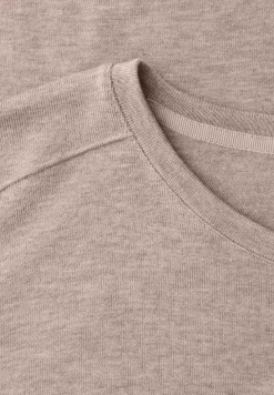 Shirt met gemêleerde look