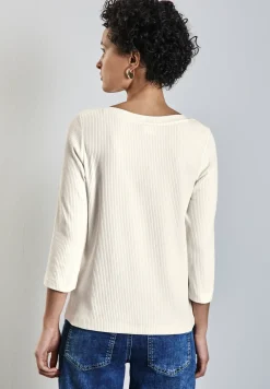 Shirt met geribbelde structuur