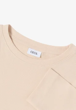 Shirt met geribde structuur