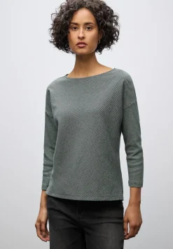 Shirt met geribde structuur