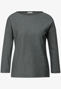 Shirt met geribde structuur