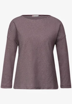Shirt met geribde structuur