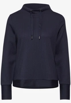 Shirt met gestreepte textuur