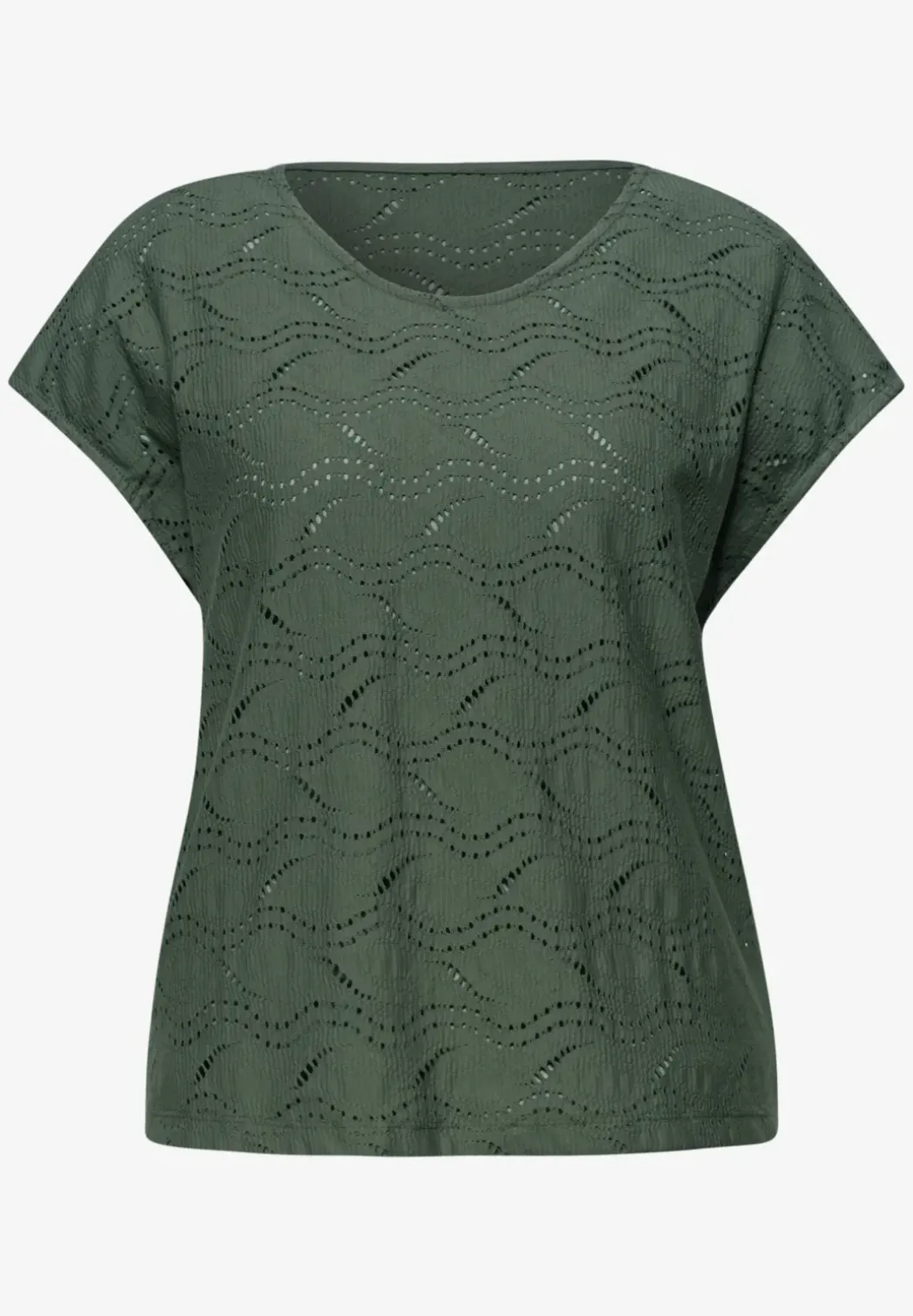 Shirt met gestructureerde mix