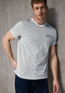 Shirt met gestructureerde strepen