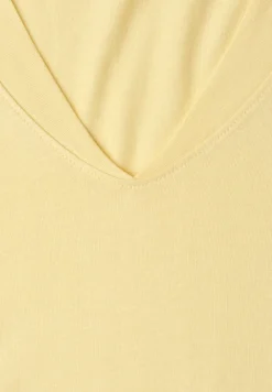 Shirt met hangende schouders en V-hals