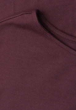 Shirt met hangende schouders en boothals