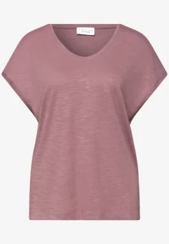 Shirt met hangende schouder in jersey