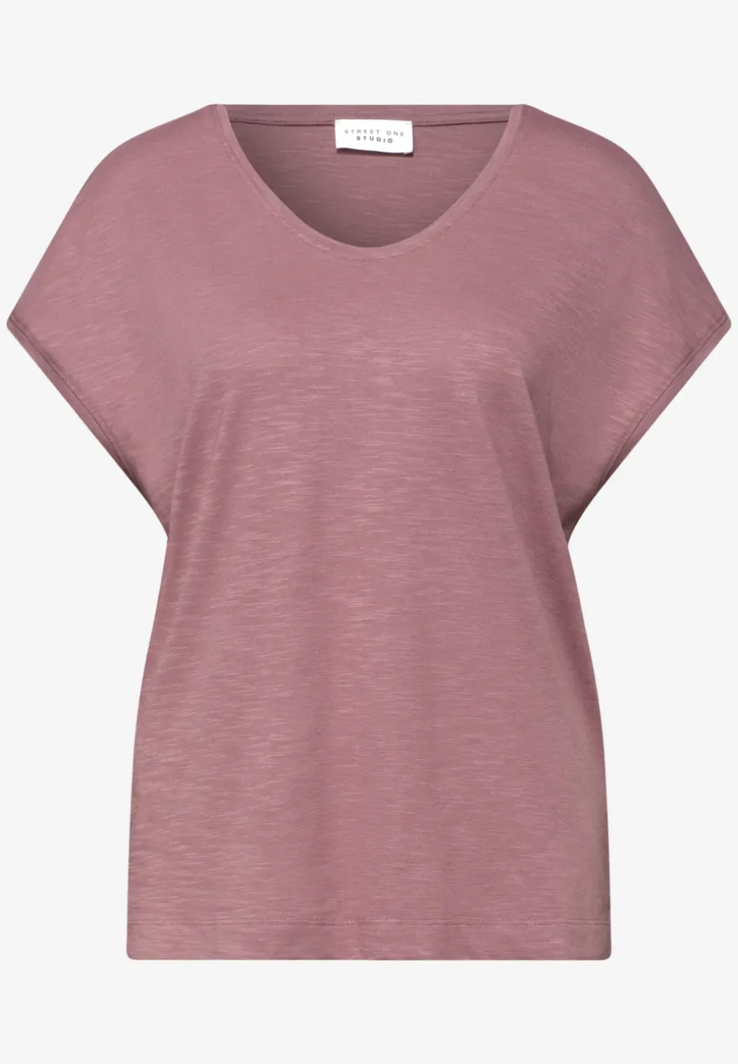 Shirt met hangende schouder in jersey