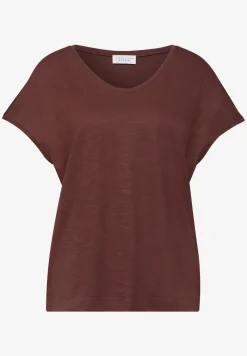 Shirt met hangende schouder in jersey