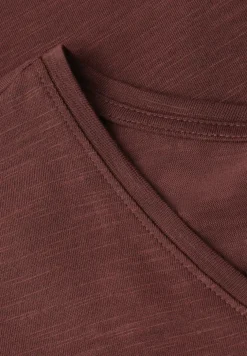 Shirt met hangende schouder in jersey