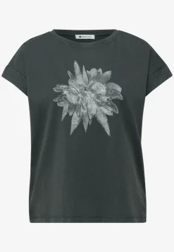 Shirt met hangende schouder en artwork