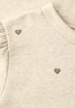 Shirt met hartjesborduursel