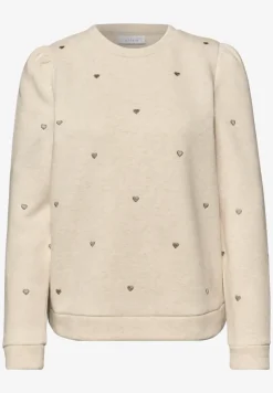 Shirt met hartjesborduursel