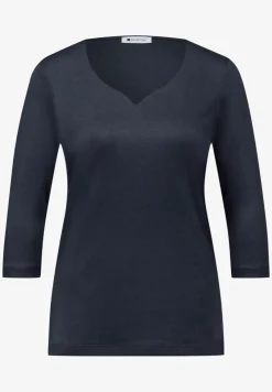 Shirt met hartvormige halslijn
