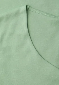Shirt met hartvormige halslijn