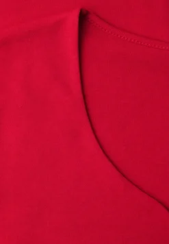 Shirt met hartvormige halslijn