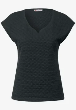 Shirt met hartvormige halslijn