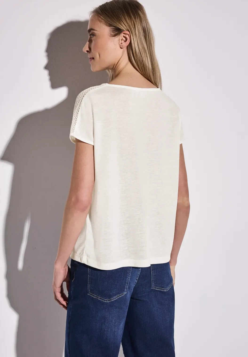 Shirt met kantdetail