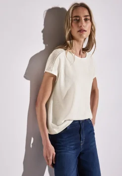 Shirt met kantdetail