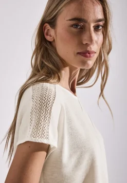 Shirt met kantdetail
