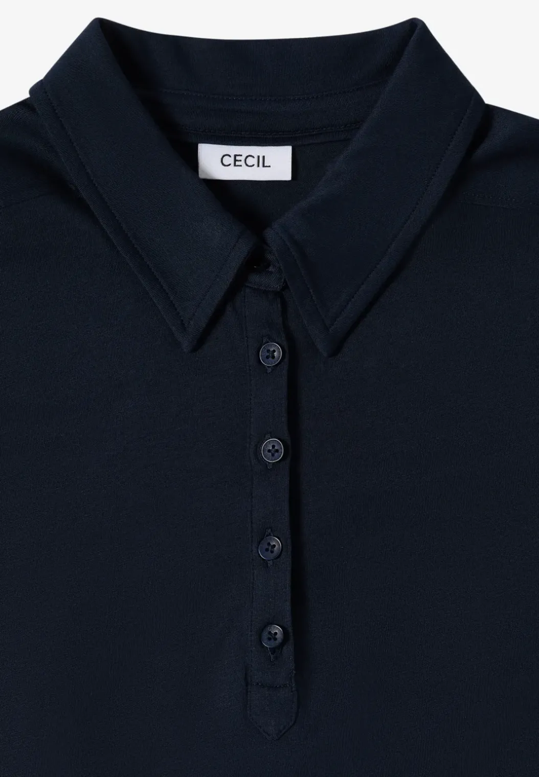 Shirt met knoopdetail