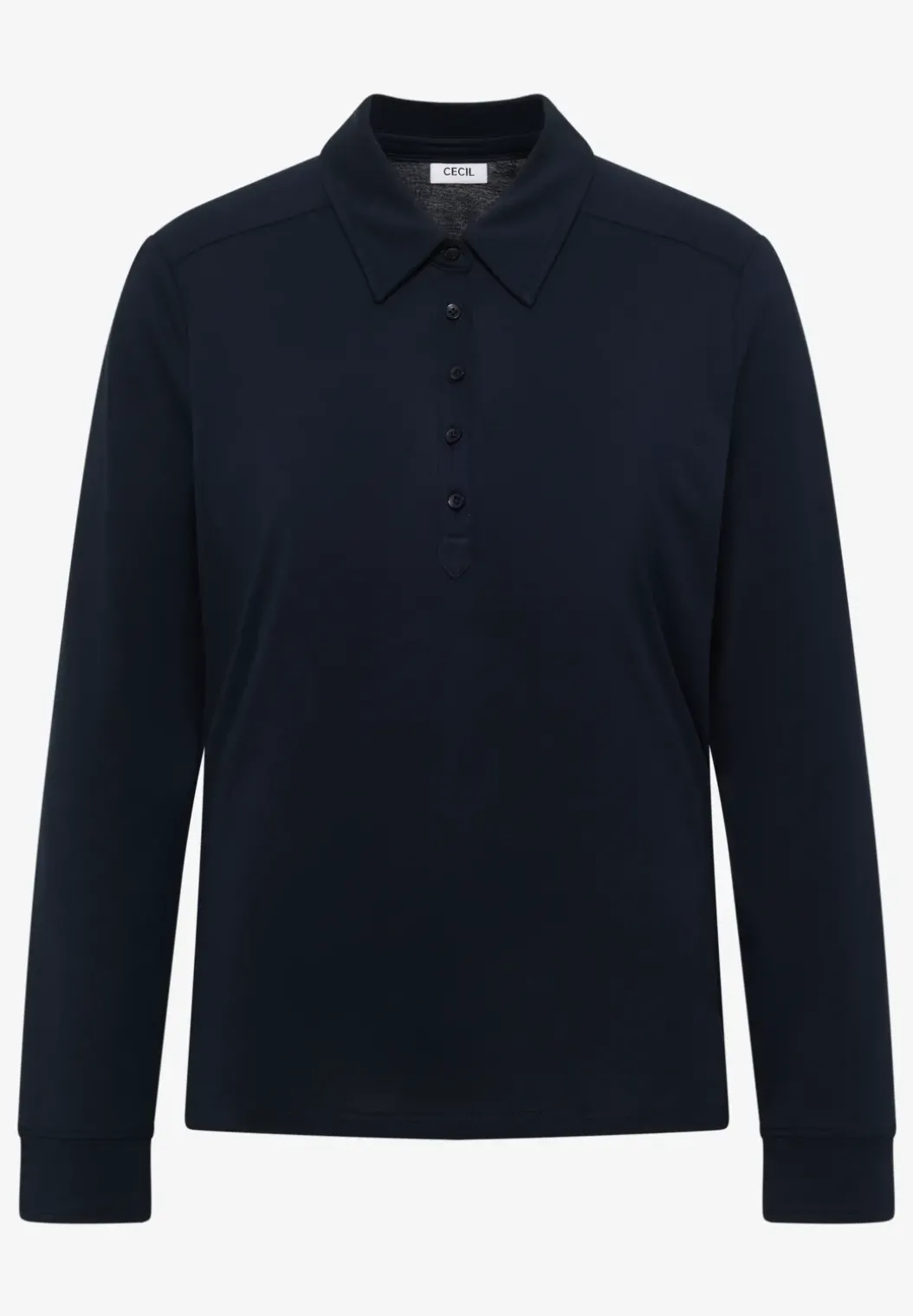 Shirt met knoopdetail