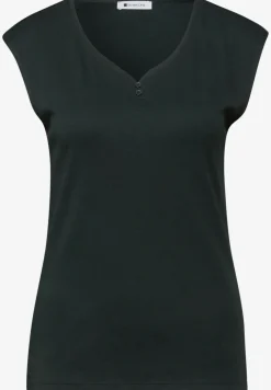 Shirt met knoopdetail