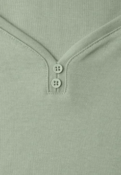 Shirt met knoopdetail