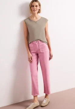 Shirt met knoopdetail