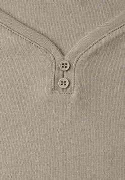 Shirt met knoopdetail