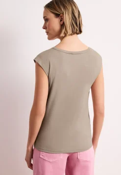 Shirt met knoopdetail