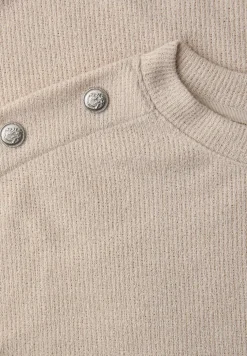 Shirt met knoopdetail