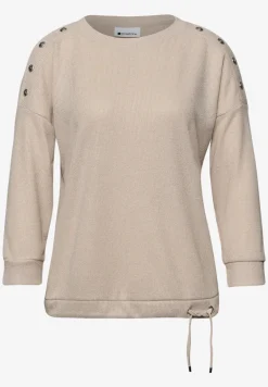 Shirt met knoopdetail